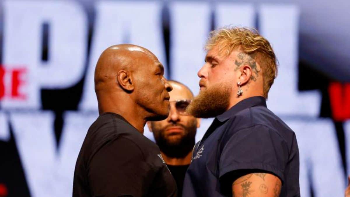Mike Tyson et Jake Paul pour leur combat sur Netflix