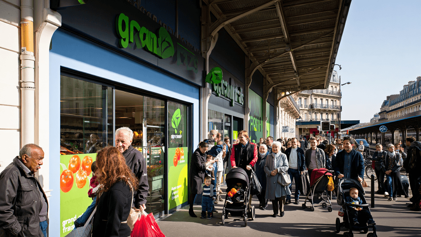 À une station de Paris, ce nouveau Grand Frais
promet de devenir un rendez-vous très fréquenté : découvrez où il
se trouve !