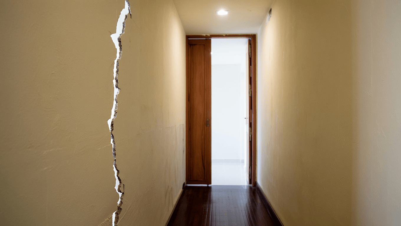 Pourquoi des fissures apparaissent-elles dans un couloir ? Causes et solutions