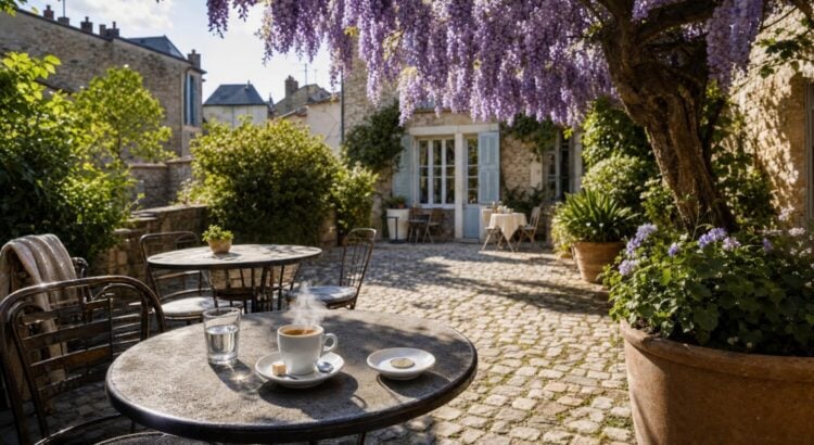 À Jarnac, on peut désormais boire un café sous la
glycine de la maison natale de François Mitterrand
